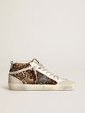 Golden Goose — Mid Star avec son Cuir Façon Poulain Léopard